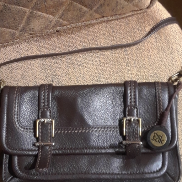 The Sak Laguna Brown Leather Crossbody Bag - Picture 3 of 6
